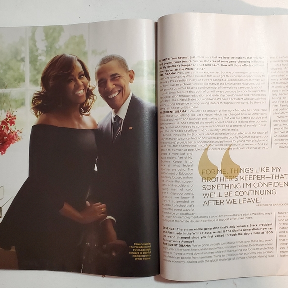 ESSENCE MAGAZINE. OCTOBER 2016. THE OBAMAS. - Picture 3 of 4